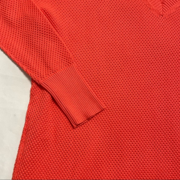 New IMMA Inlet Cotton V-Neck Orange Sweater Size L - Picture 10 of 10